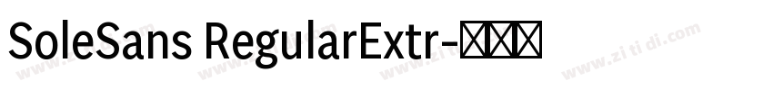 SoleSans RegularExtr字体转换